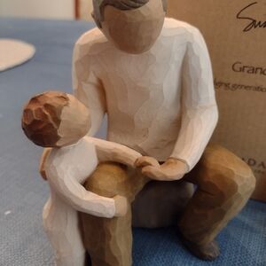 Willow Tree Grandfather and Child Figurine